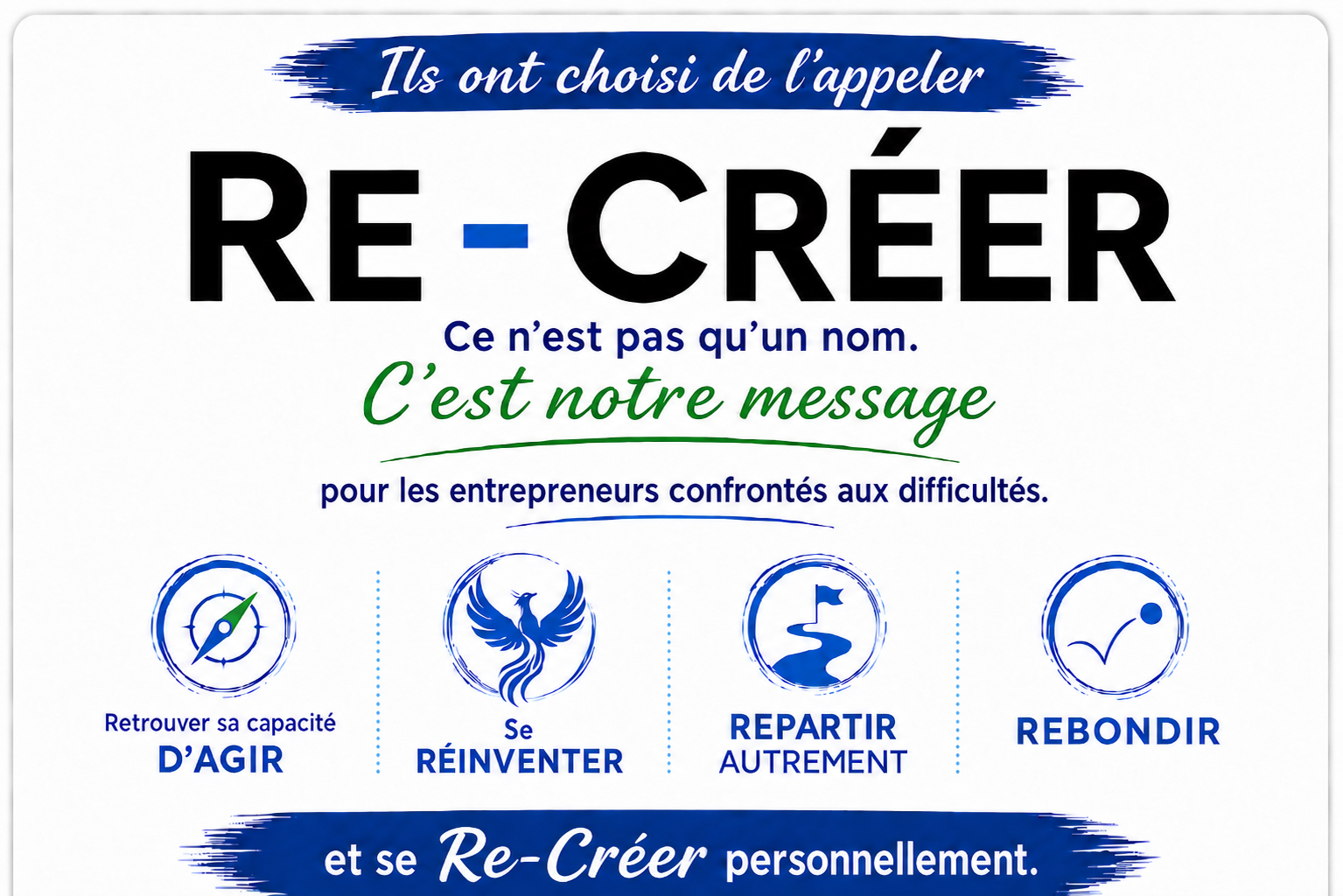 Re-créer c’est quoi, c’est un message.